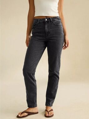 American Eagle Dark Grey/ Charcoal Jeans Size 0 Regular